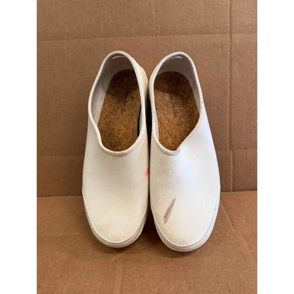 Aime Leon Dore Diner Rubber Utility Clogs Pristine White Mens Size 11/11.5 US